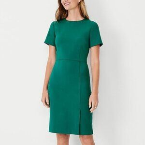 Ann Taylor Sheath Dress, Emerald Green, Size 8